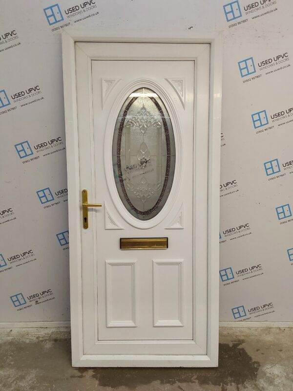 Used Rosewood Upvc Front Door (Outwards Opening) 925mm x 2045mm C8D16 - Image 6