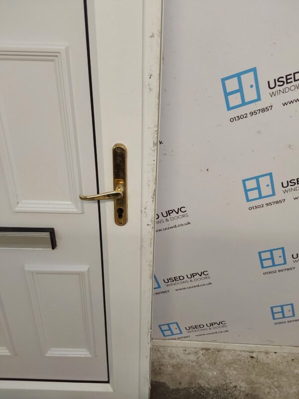 Used White Upvc Front Door 910mm x 2015mm 0115 - Image 7