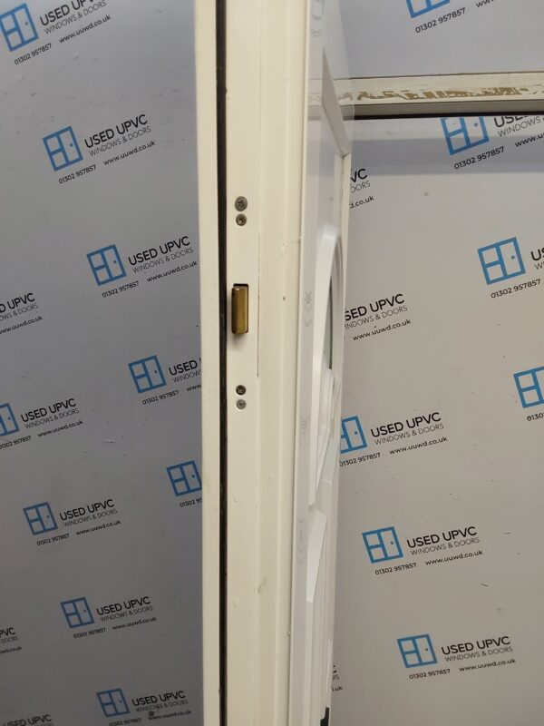 Used White Upvc Front Door 910mm x 2015mm 0115 - Image 4