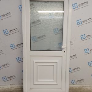 Used White Upvc Back Door 940mm x 2090mm 0500