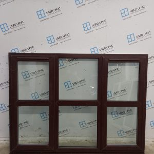 Used Rosewood Upvc Window 1795mm x 1345mm C11W08