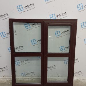 Used Rosewood Upvc Window 1195mm x 1335mm LW0077