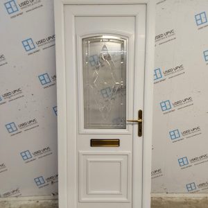 Used White Upvc Front Door 835mm x 2050mm 0446