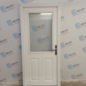 Used White Composite Back Door 920mm x 2045mm 0568