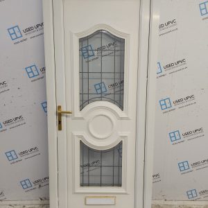 Used White Upvc Front Door 875mm x 2040mm C10D49