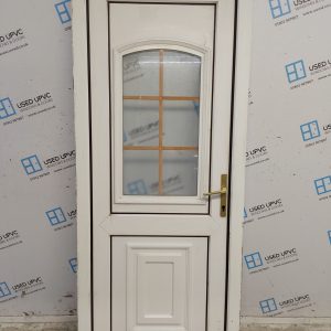 Used White Upvc Back Door 840mm x 2010mm C8D09