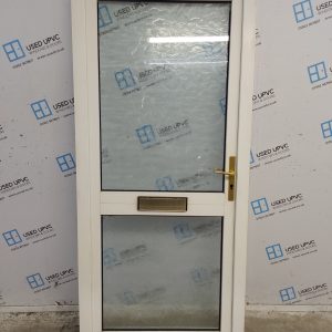 Used White Upvc Front Door 915mm x 2030mm C8D10