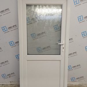 Used White Upvc Back Door 950mm x 1950mm C8D46