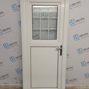 Used White Upvc Stable Door 905mm x 2040mm (Reduce To 875mm) 0109