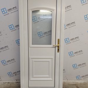 Used White Upvc Back Door 840mm x 2030mm 0598