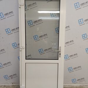 Used White Upvc Back Door (Outwards Opening) 900mm x 2075mm 0302