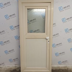 Used Cream Upvc Stable Door 920mm x 2070mm (Reduce To 905mm) 0002