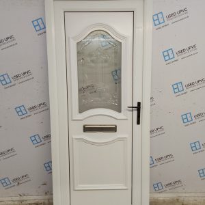 Used White Upvc Back Door 895mm x 2075mm C8D50