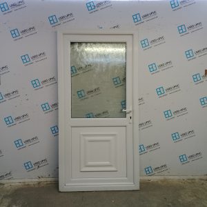 Used White Upvc Back Door 1000mm x 2005mm C8D01