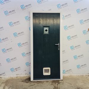 Used Anthracite Grey Composite Back Door 930mm x 2015mm UD128