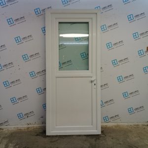 Used White Upvc Stable Door 940mm x 2140mm (Reduce To 920mm) C11D04