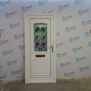 Used White Upvc Front Door 885mm x 1990mm UD121