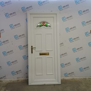 Used White Upvc Front Door 895mm x 2035mm C1UD71