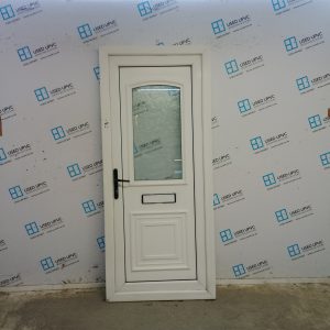 Used White Upvc Front Door 865mm x 2000mm C11D63