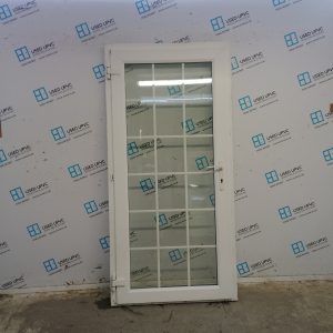 Used White Upvc Full Glass Door (Outwards Opening) 980mm x 2005mm C8D68