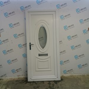 Used White Upvc Front Door 950mm x 2050mm (Reduce To 935mm) C9D15