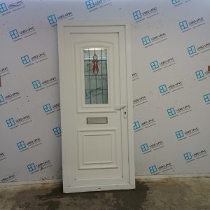 Used White Upvc Front Door 890mm x 2090mm C10D29