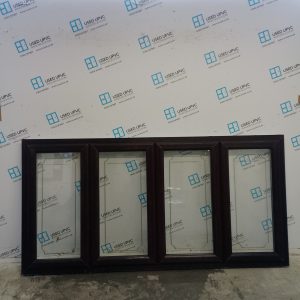 Used Rosewood Upvc Window 2310mm x 1155mm BW0002