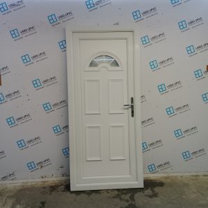 Used White Upvc Back Door 905mm x 2020mm C8D58
