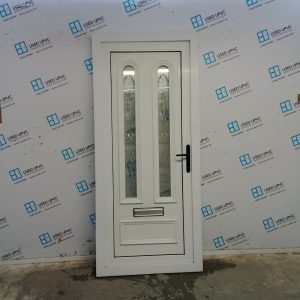 Used White Upvc Front Door 910mm x 2055mm C8D76