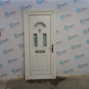Used White Upvc Front Door 925mm x 2030mm SC808