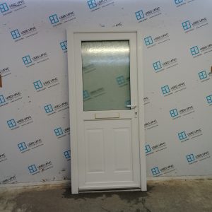 Used White Upvc Front Door 915mm x 2015mm 0303