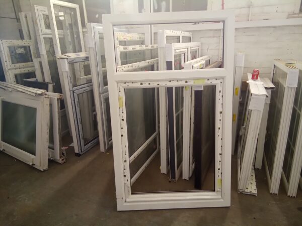 New White Upvc Window Unglazed 1060mm x 1735mm NW082
