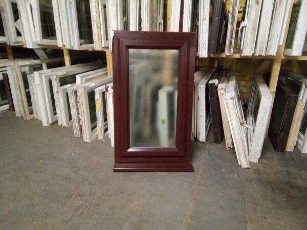 Used Rosewood Upvc Window 615mm x 1040mm W0327