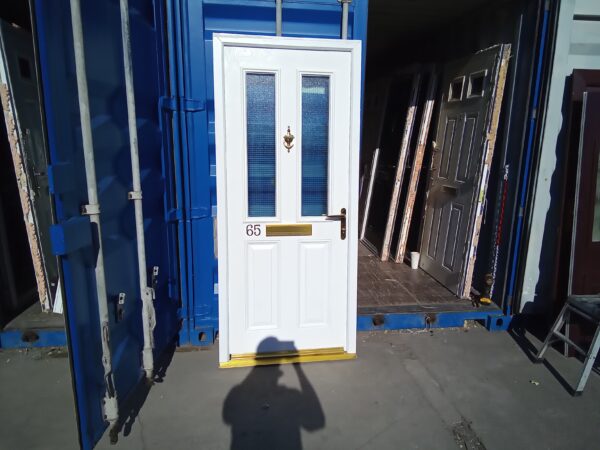 Used White Composite Front Door 915mm x 2065mm C9D27