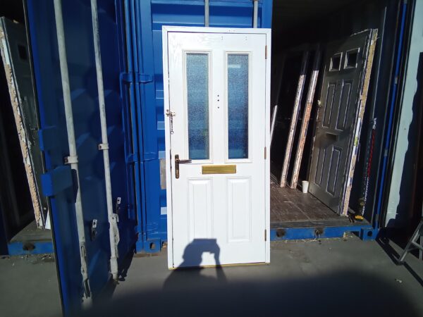 Used White Composite Front Door 915mm x 2065mm C9D27 - Image 2