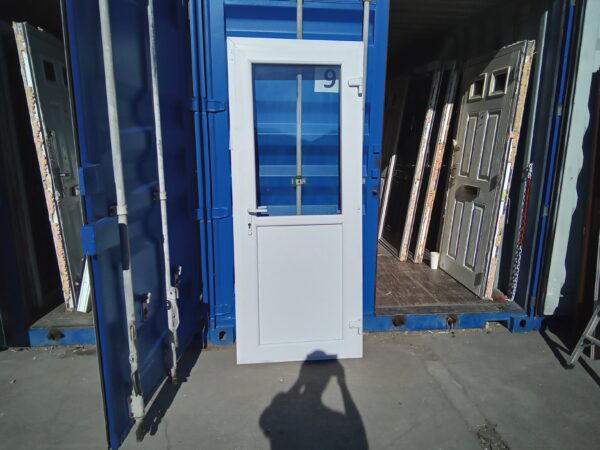 Used White Upvc Back Door 840mm x 2050mm C9D29 - Image 2