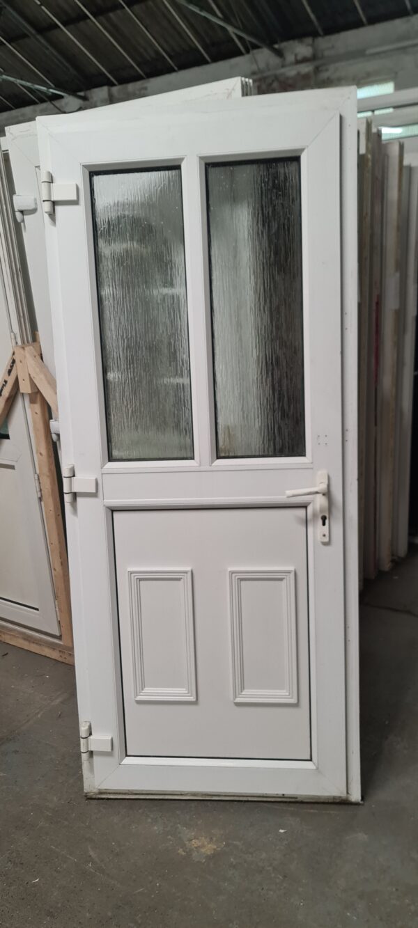 Used white back door 880mm x 2070mm (0543) - Image 2