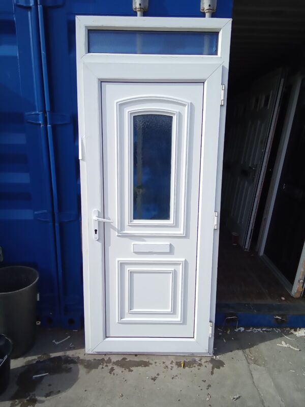 Used White Upvc Front Door 930mm x 2240mm C9D63 - Image 2