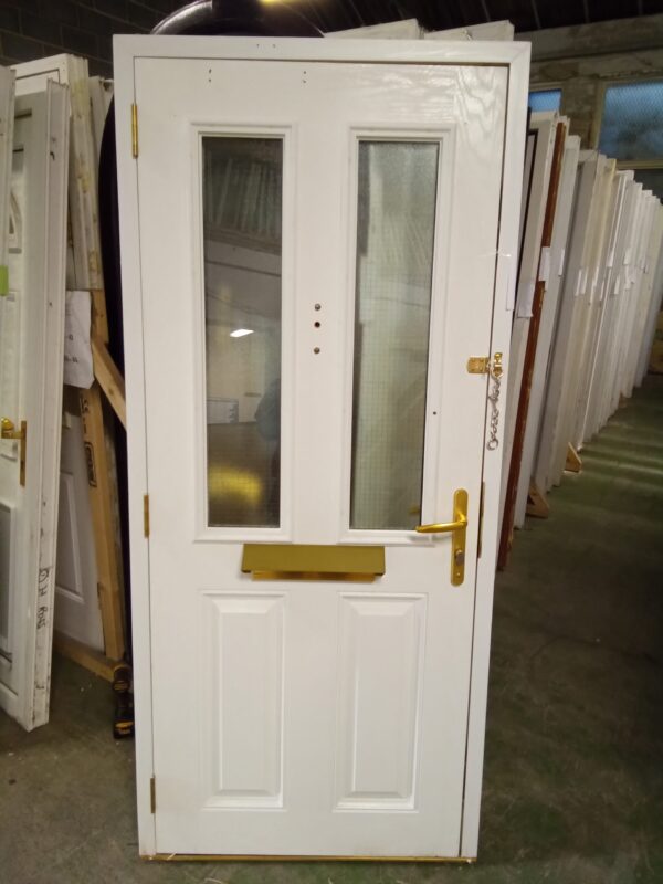 Used White Composite Front Door 890mm x 1995mm 0031 - Image 2