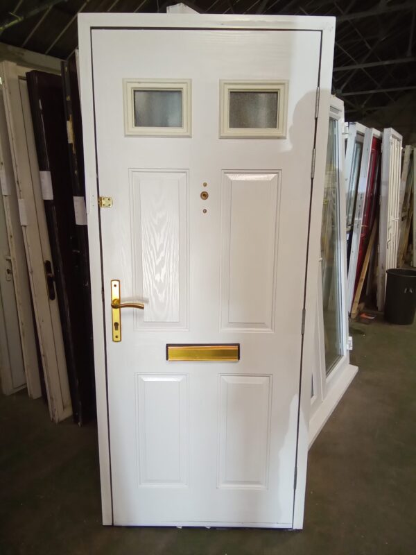 Used Red Composite Front Door 905mm x 2085mm 0237 - Image 2