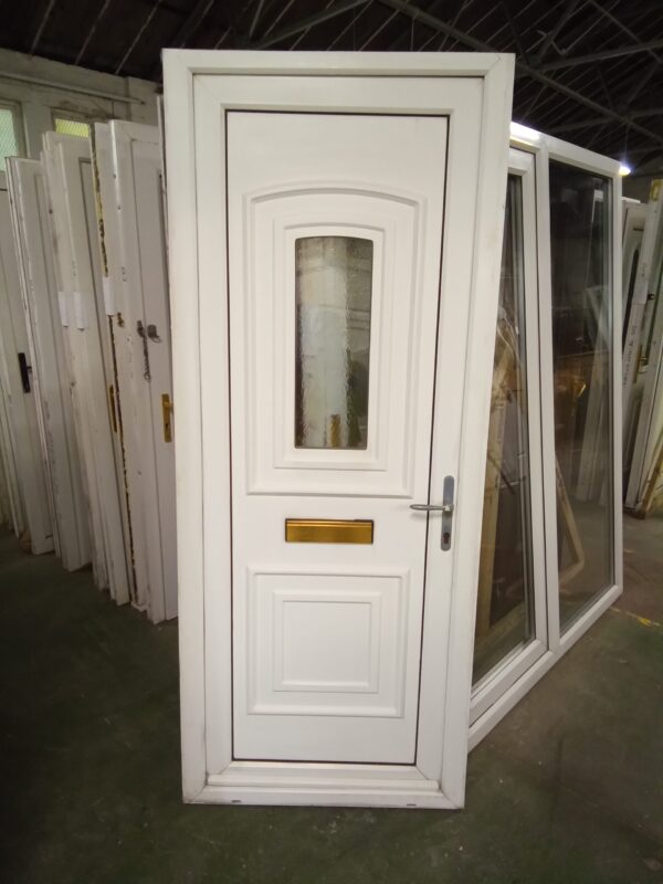Used White Upvc Front Door 860mm x 2095mm 0423