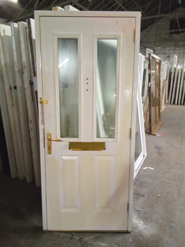 Used White Composite Front Door 910mm x 2080mm 0468 - Image 2