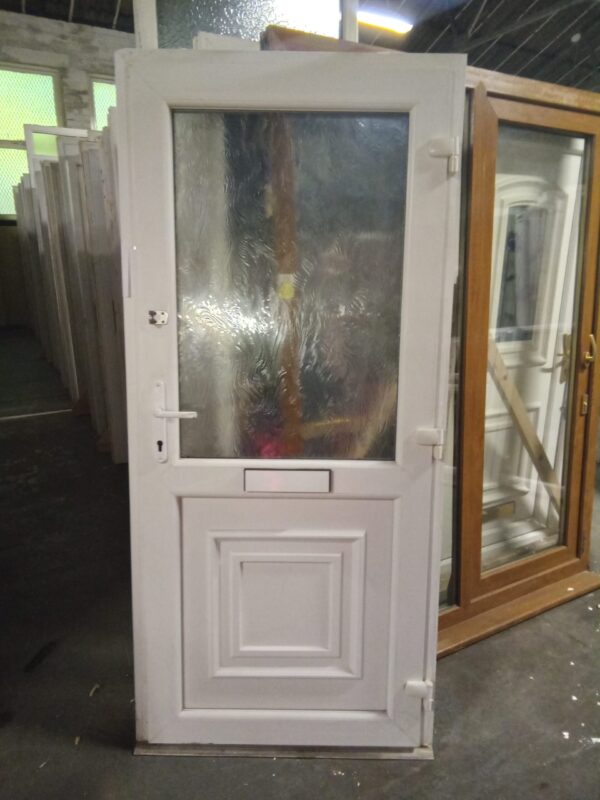 Used White Upvc Front Door 930mm x 2030mm 0730 - Image 2