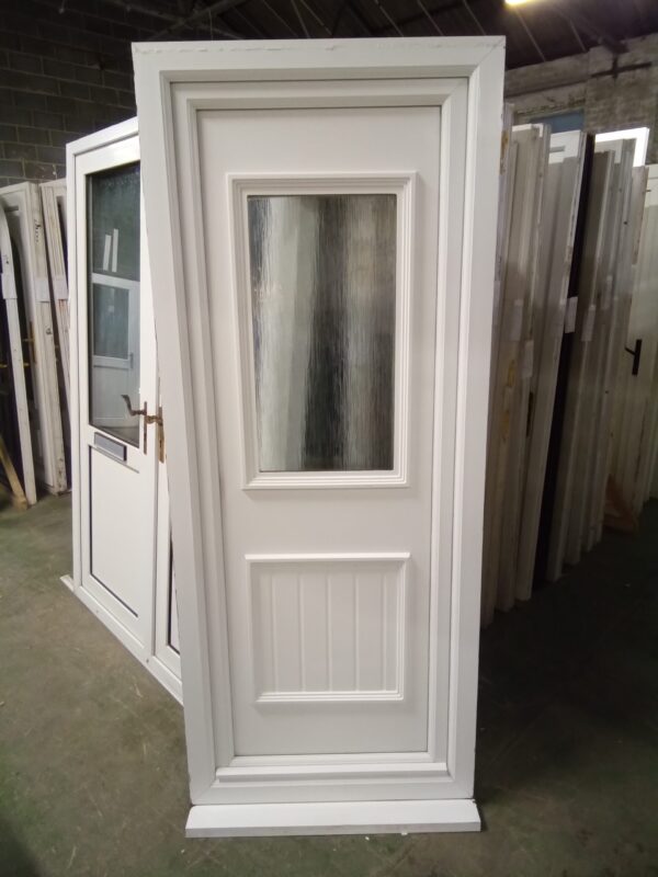 Used White Upvc Door 850mm x 2080mm 0158