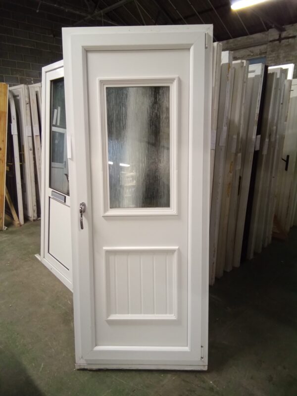 Used White Upvc Door 850mm x 2080mm 0158 - Image 2