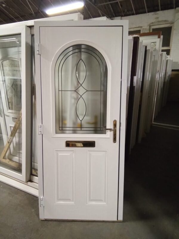 Used Green Composite Front Door 910mm x 2050mm 0672 - Image 2
