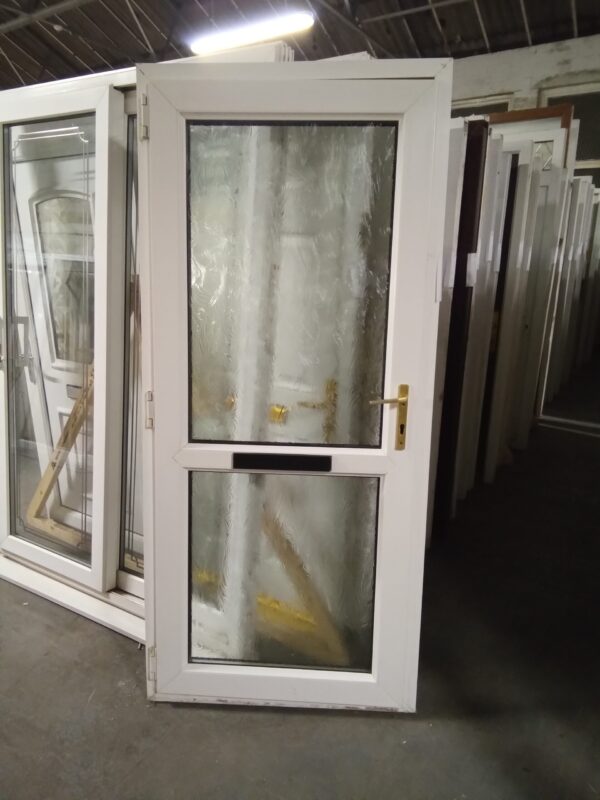 Used White Upvc Front Door 925mm x 2045mm 0676