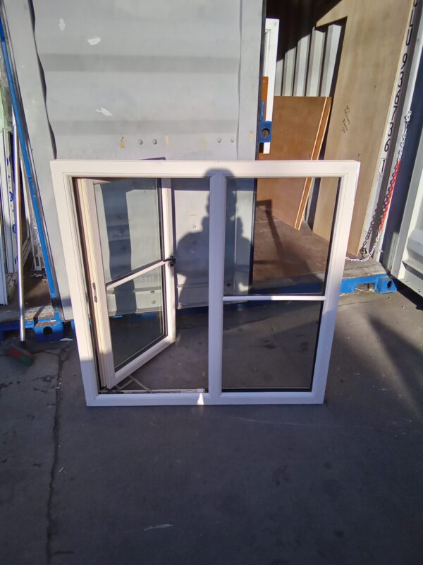 Used Cream Upvc Window 1185mm x 1165mm C2W5 - Image 2