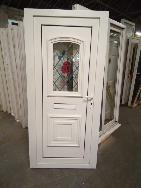 Used White Upvc Front Door 950mm x 2045mm 0558