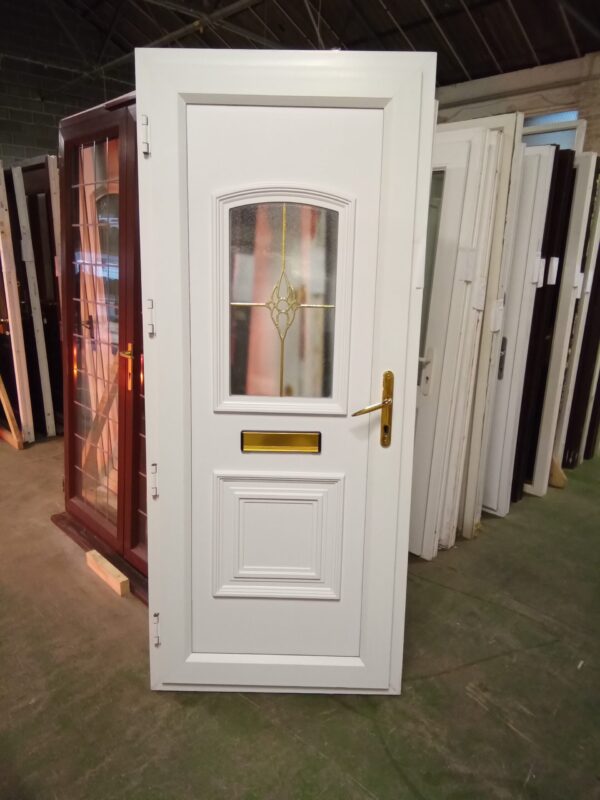 Used White Upvc Front Door 875mm x 2065mm 0244 - Image 2